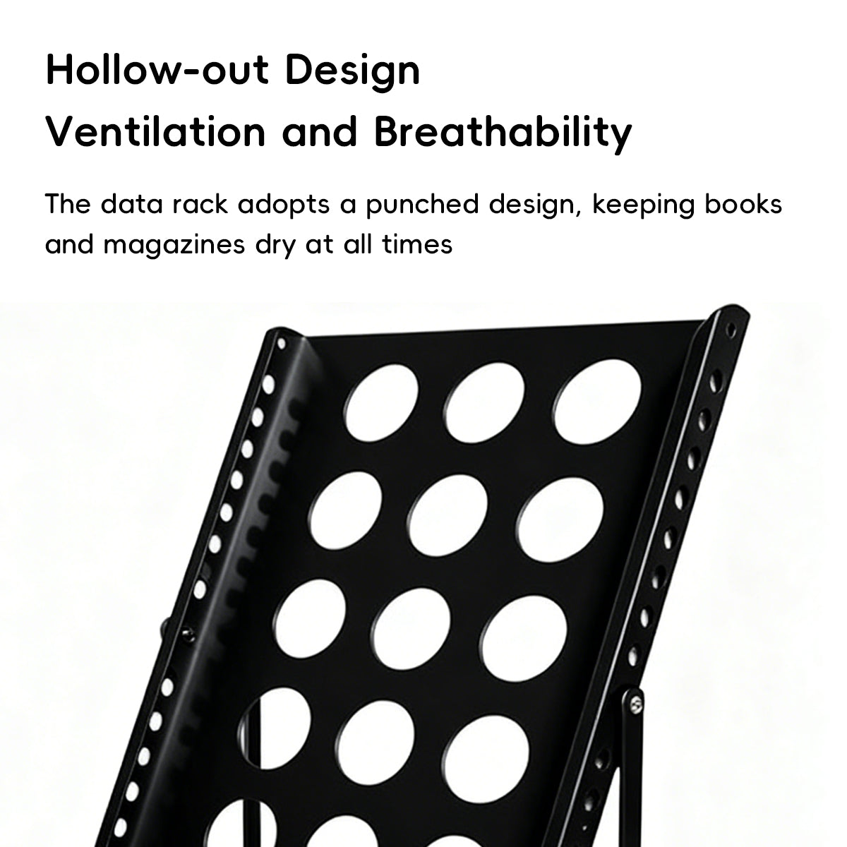 A4 Foldable Metal Magazine File Rack