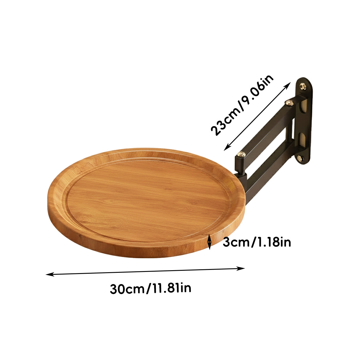 Wall Mounted Foldable Rotating Table for Kitchen