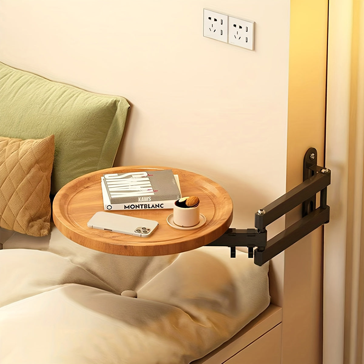 Wall Mounted Foldable Rotating Table for Kitchen