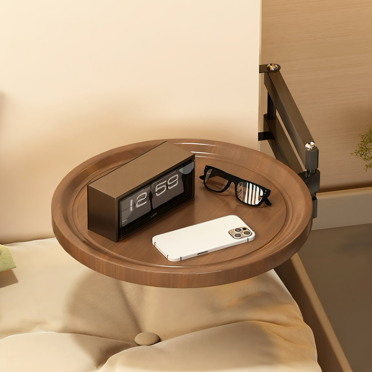 Wall Mounted Foldable Rotating Table for Kitchen