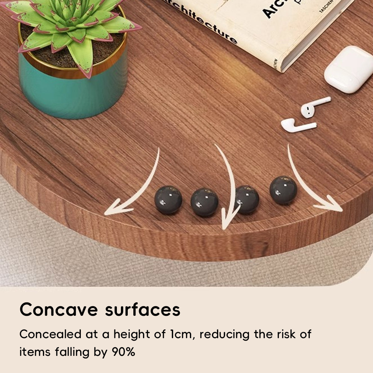 Wall Mounted Foldable Round Table Space Saving