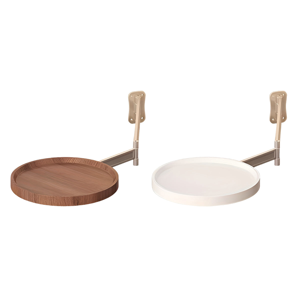 Wall Mounted Foldable Round Table Space Saving