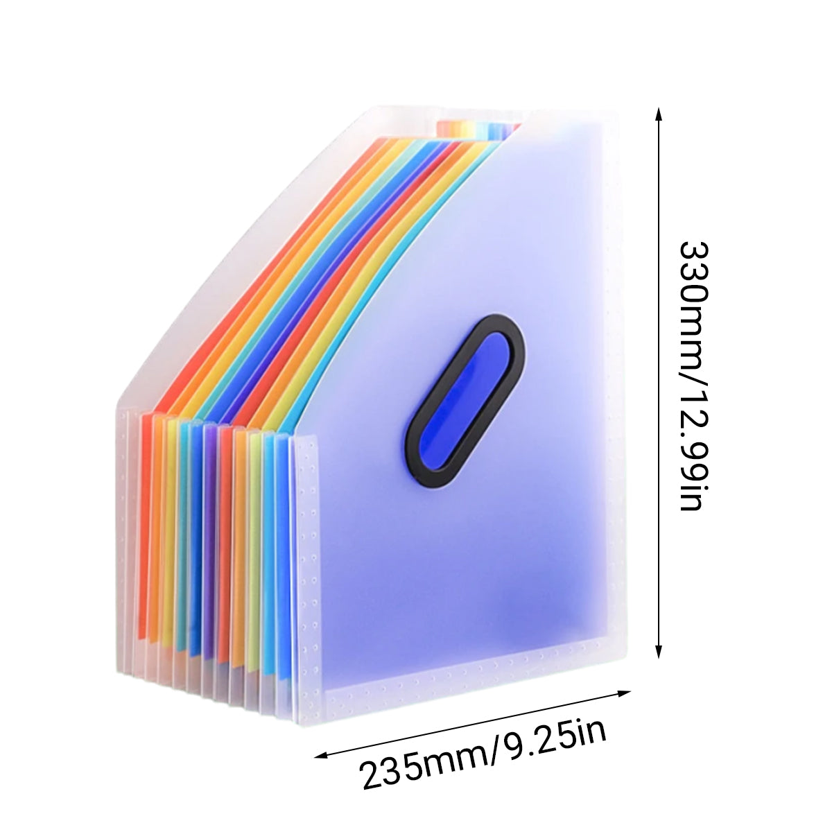 2 Pcs Stand-Up Accordion File Folder with 12 Pockets Waterproof