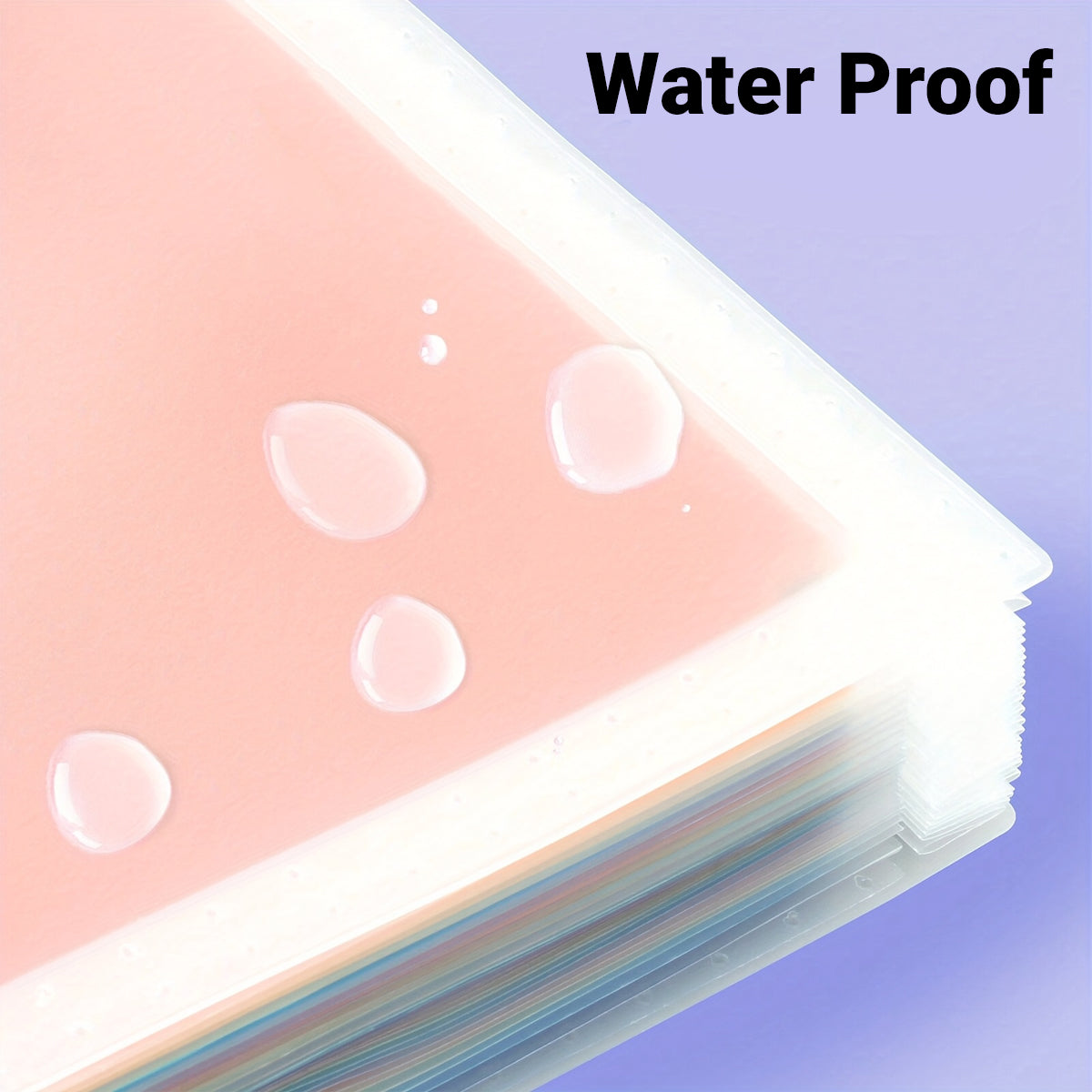 2 Pcs Stand-Up Accordion File Folder with 12 Pockets Waterproof