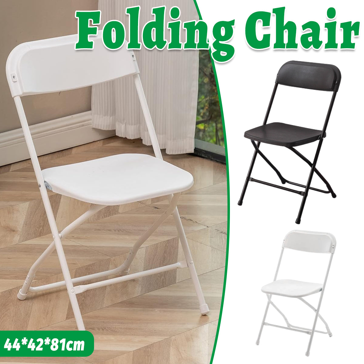 Plastic Folding Chair with Backrest for Office Meeting Training