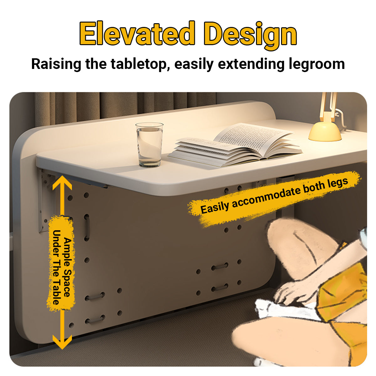 Foldable Bed Table K-Shaped Bracket for Laptop