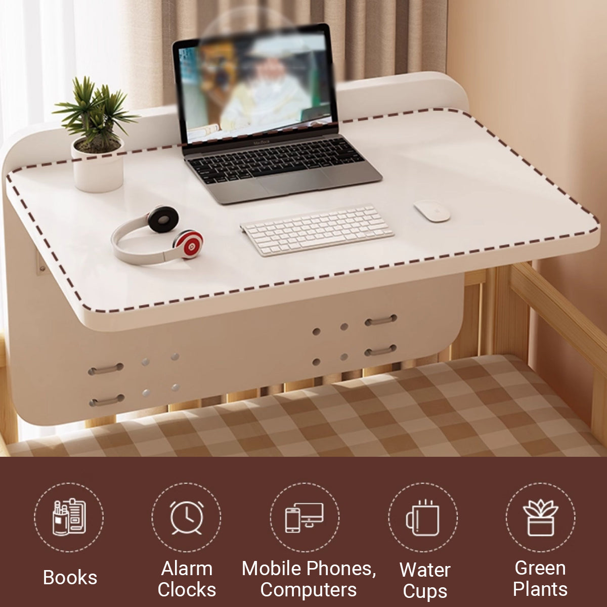 Foldable Bed Table K-Shaped Bracket for Laptop