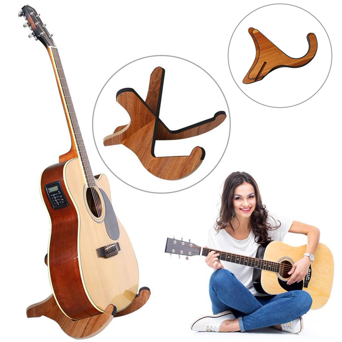Wooden Ukulele Violin Stand 21 23 26 inch