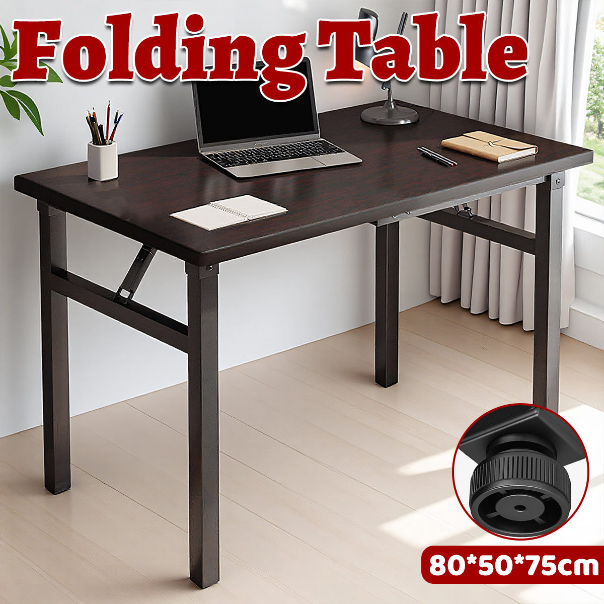 Rectangular Folding Table for Office and Home Study
