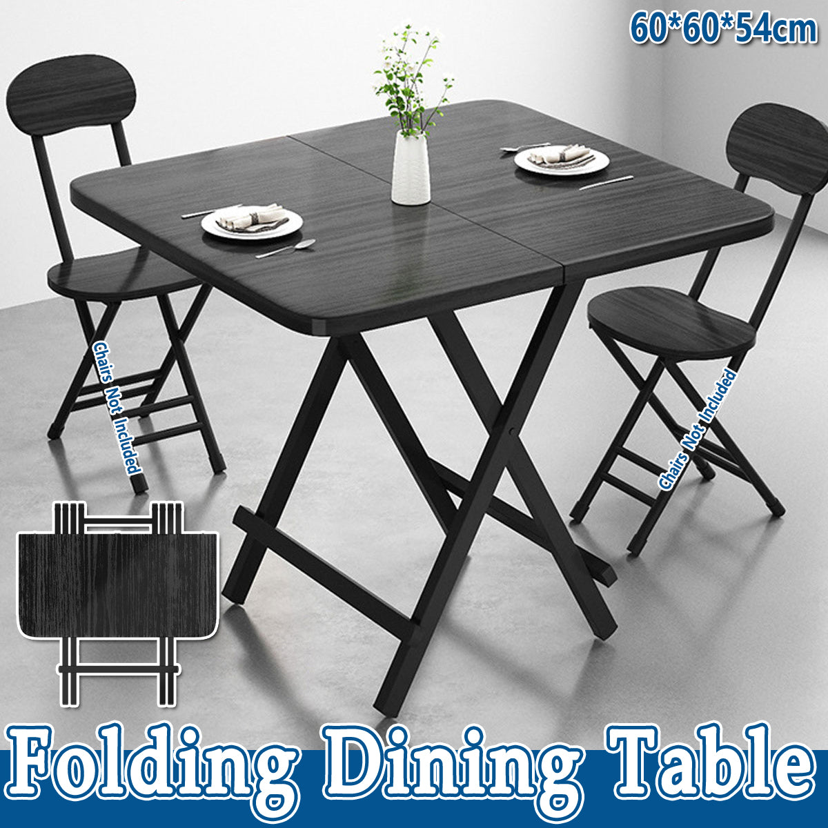 Folding Dining Table Portable Space Saving Compact Household Design