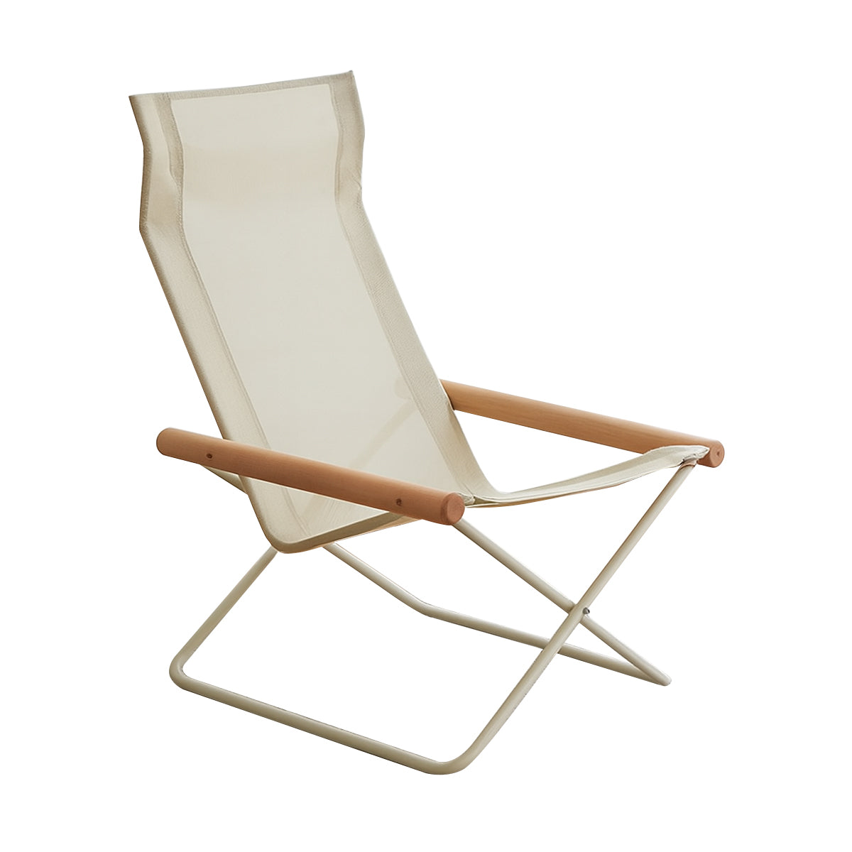 Outdoor Folding Picnic Chair Oxford Fabric Armrests