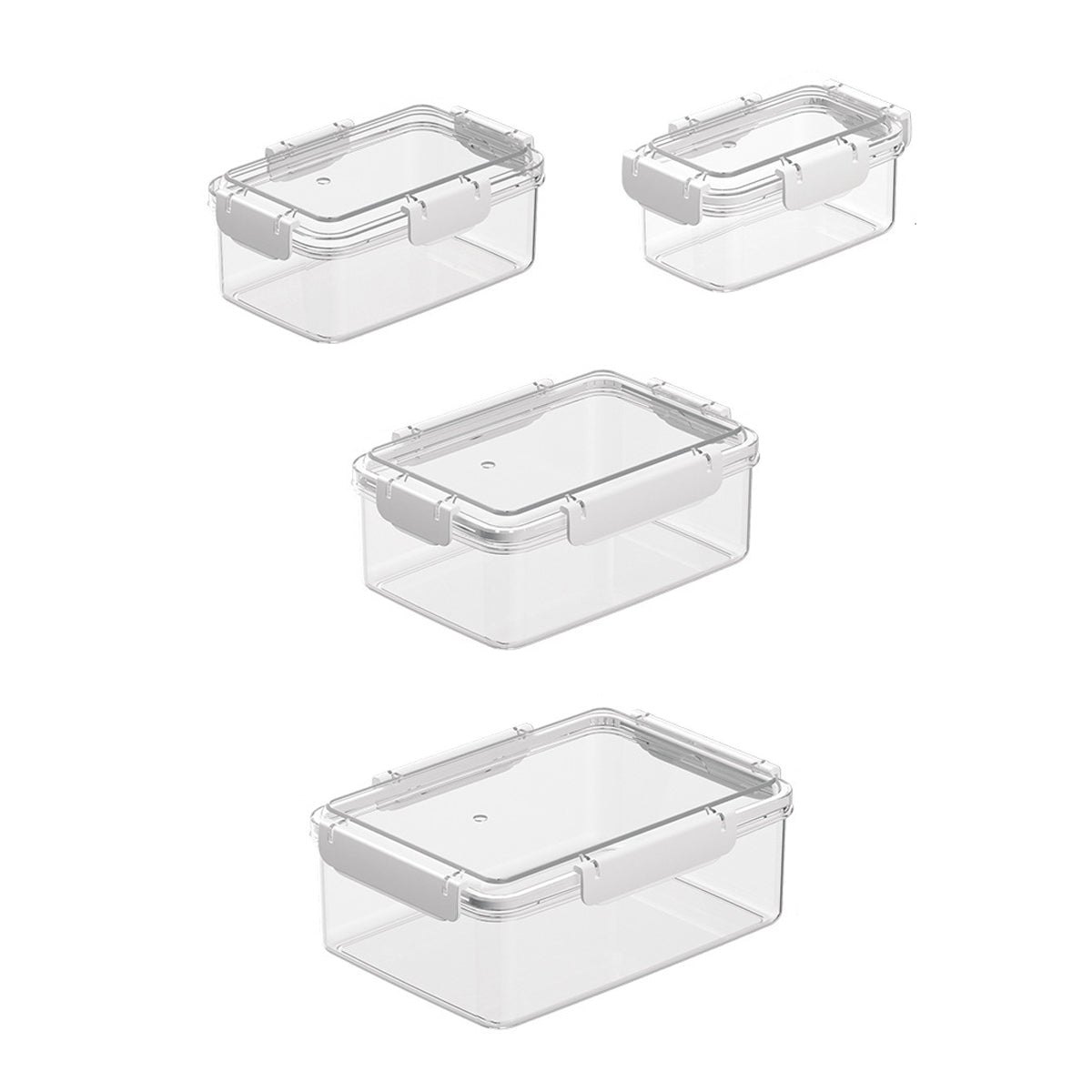 12pcs Airtight Food Storage Containers 4 Sizes
