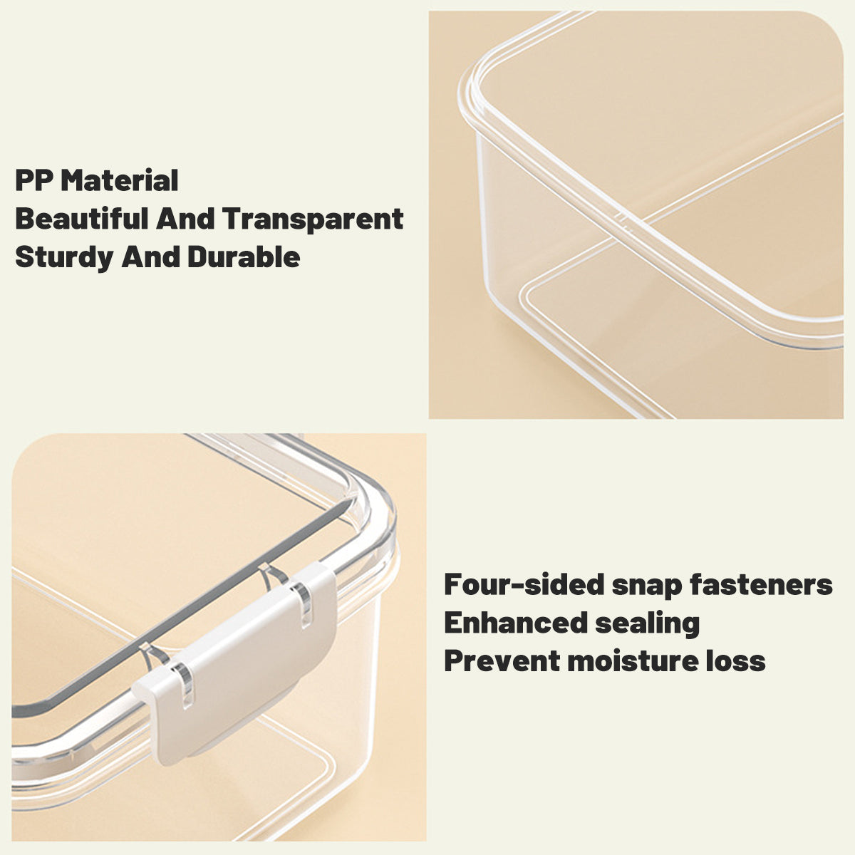 12pcs Airtight Food Storage Containers 4 Sizes
