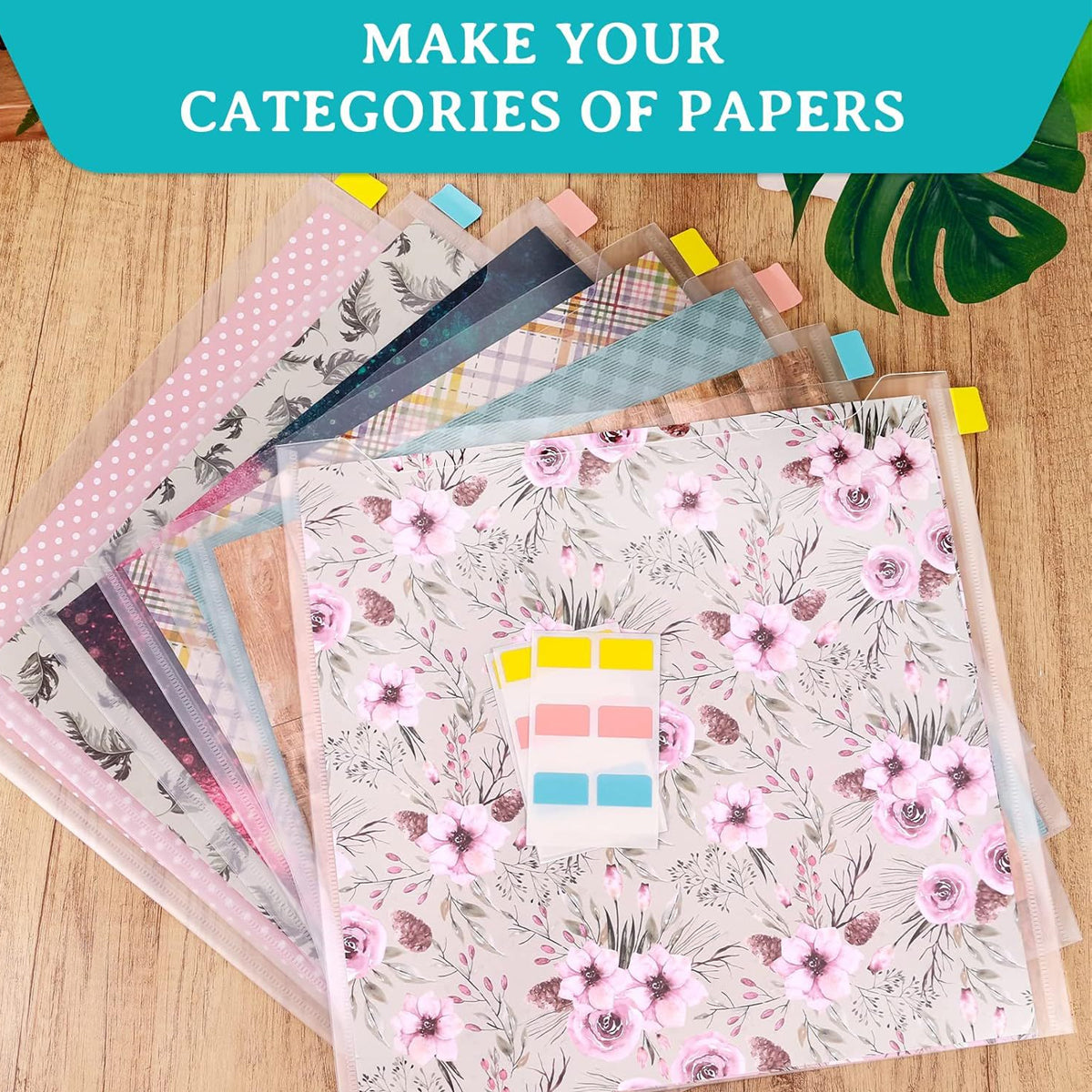 20 Pcs Frosted Document Storage Bags Waterproof with Labels