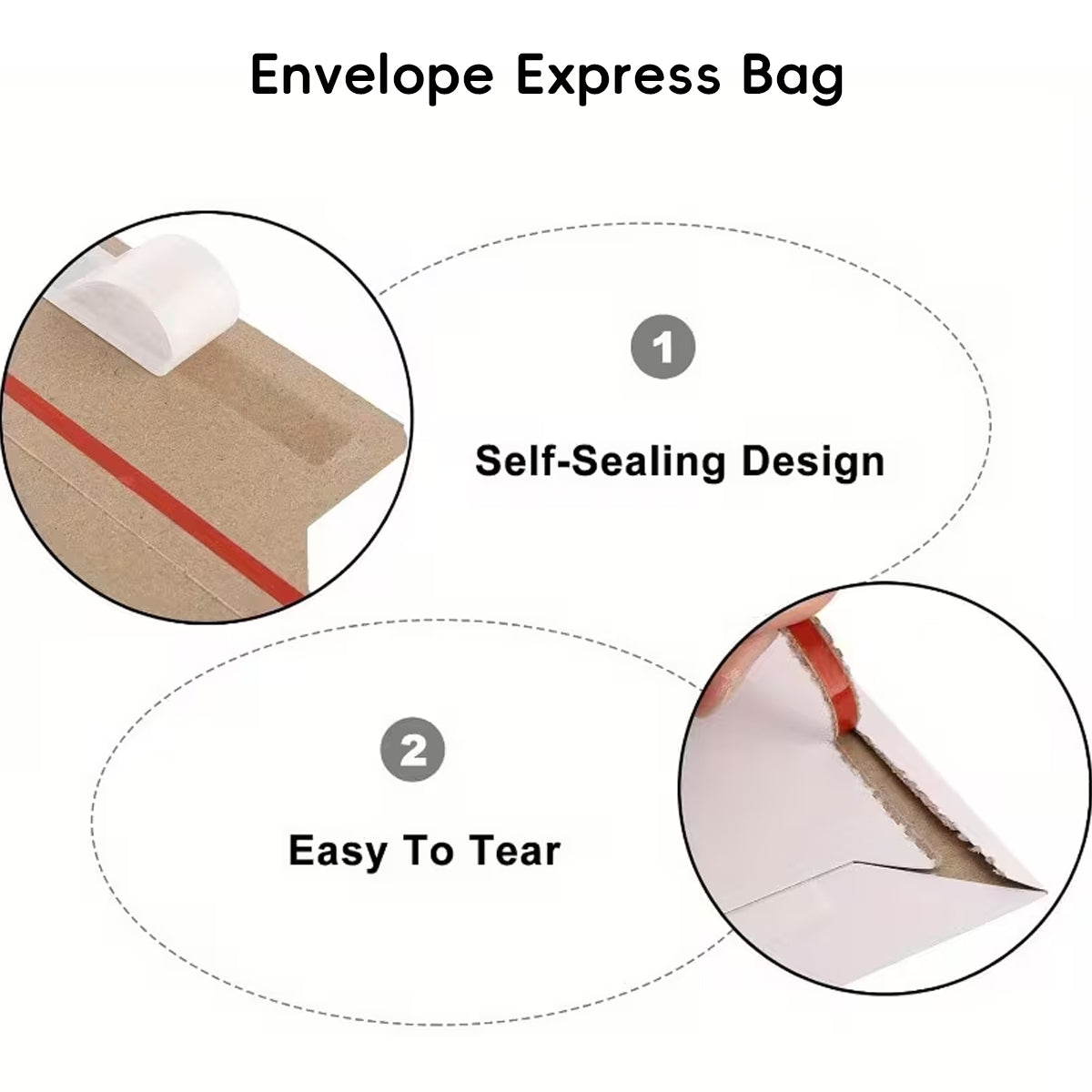 Self Seal Mailing Envelopes 250g Thickened Bags
