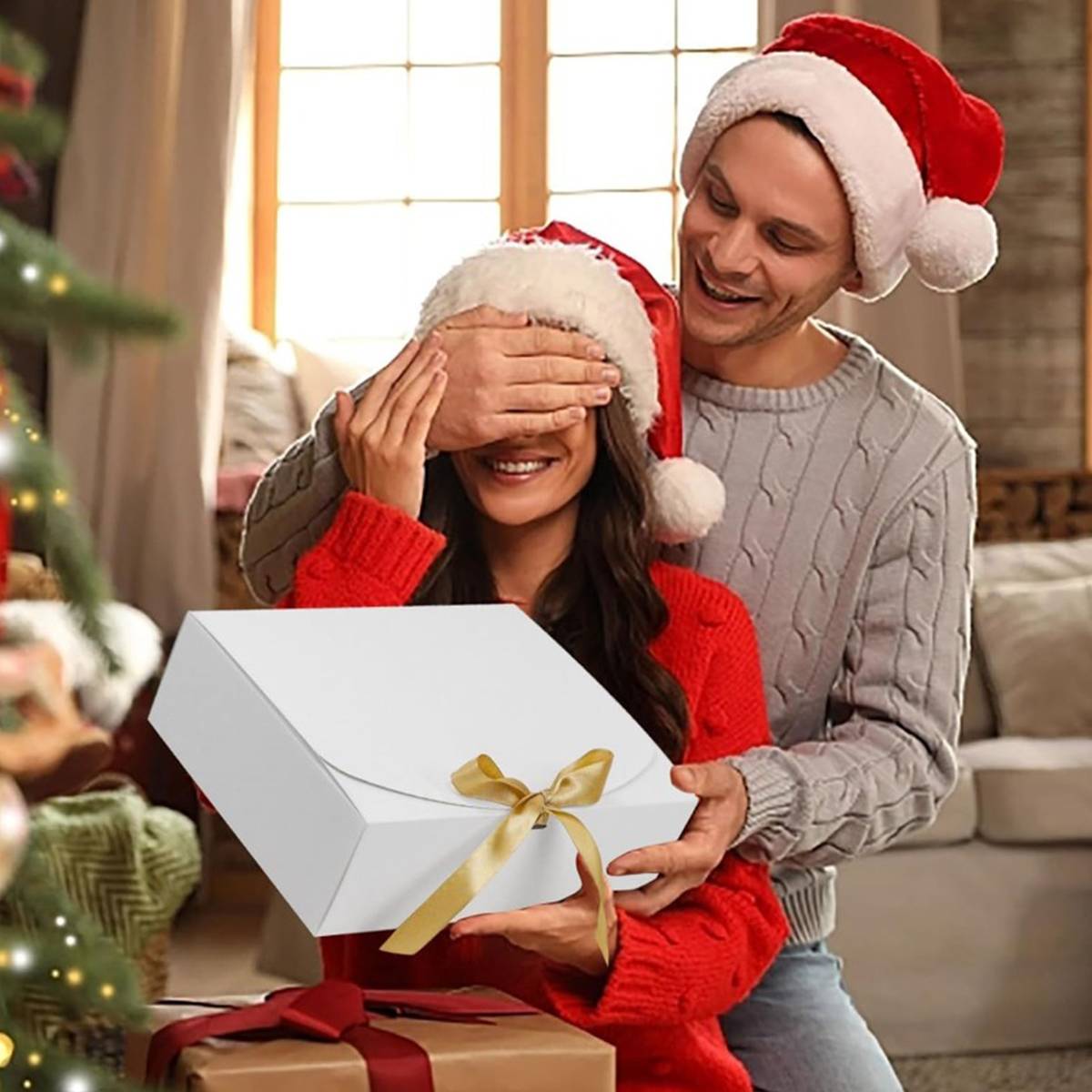 20pcs Holiday Gift Boxes with Fold Flat Design