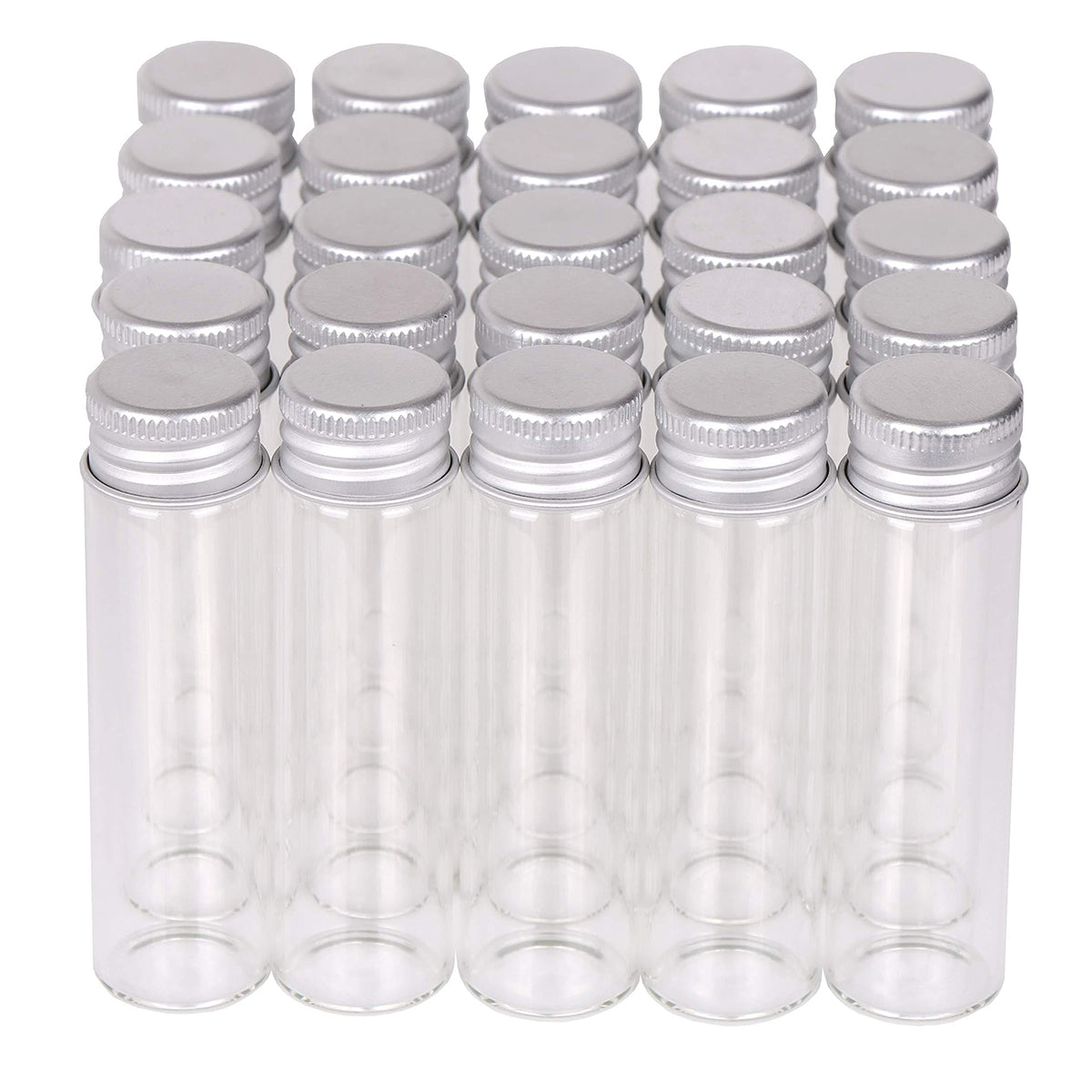 50pcs 20ml Glass Jars with Aluminium Screw Lid