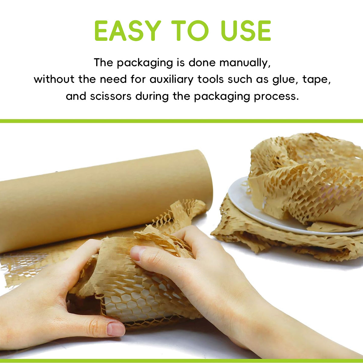 Honeycomb Kraft Paper Wrap Roll Eco-Friendly