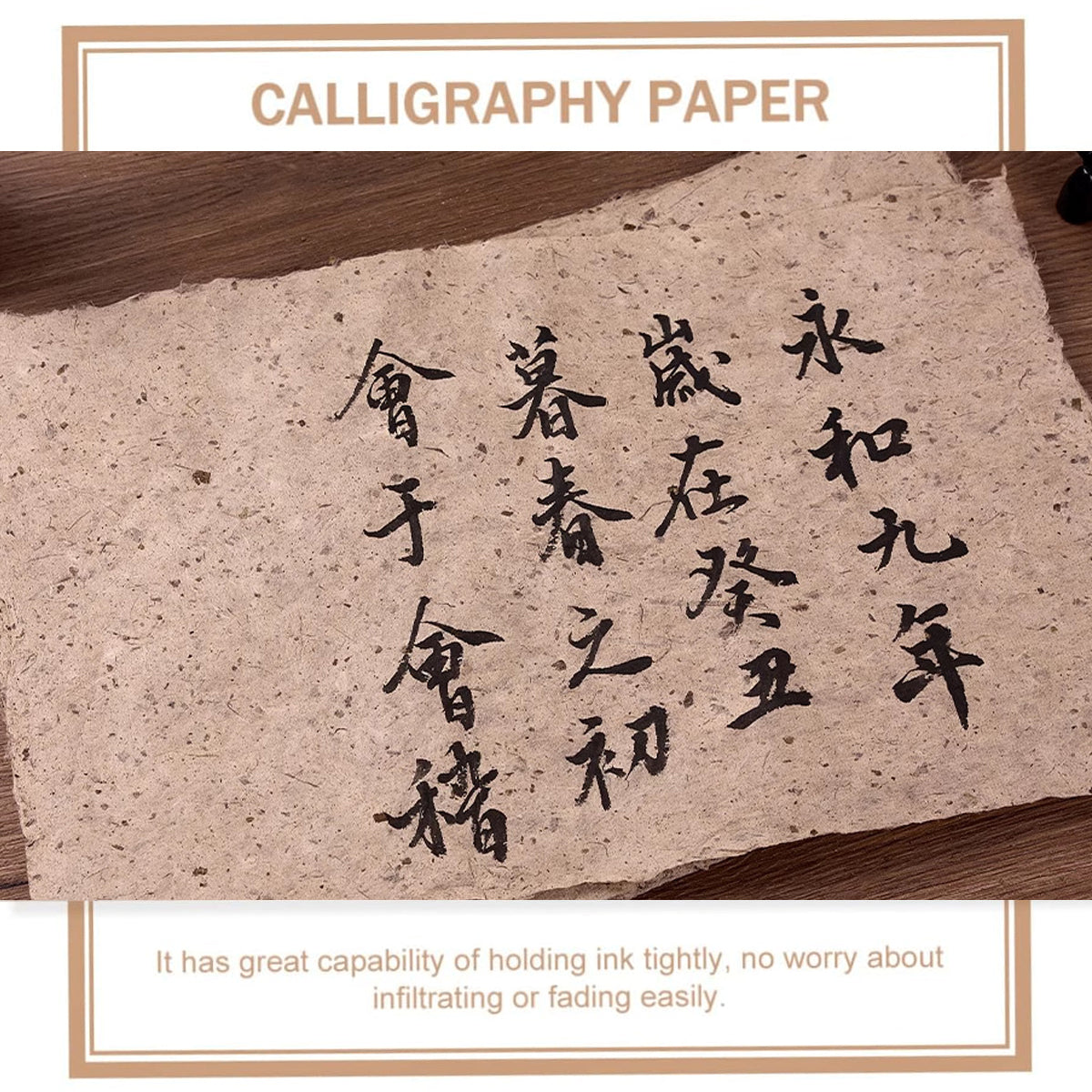50 Sheets Handmade Mulberry Paper for Calligraphy
