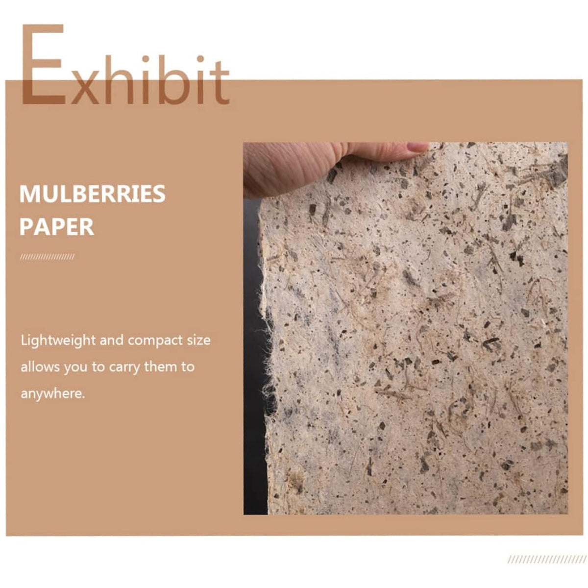 50 Sheets Handmade Mulberry Paper for Calligraphy