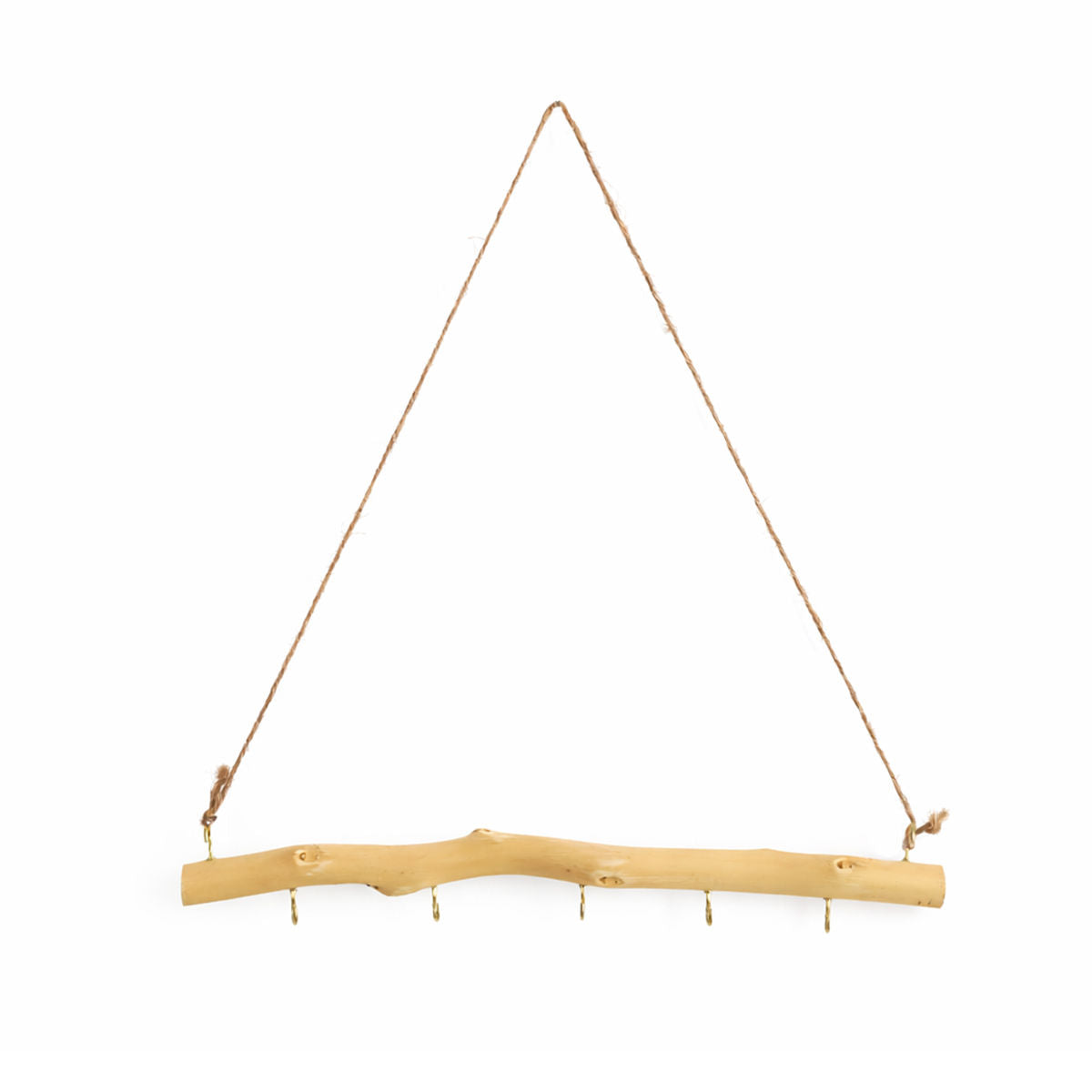 Driftwood Wall Hook Rack with 5 Hooks