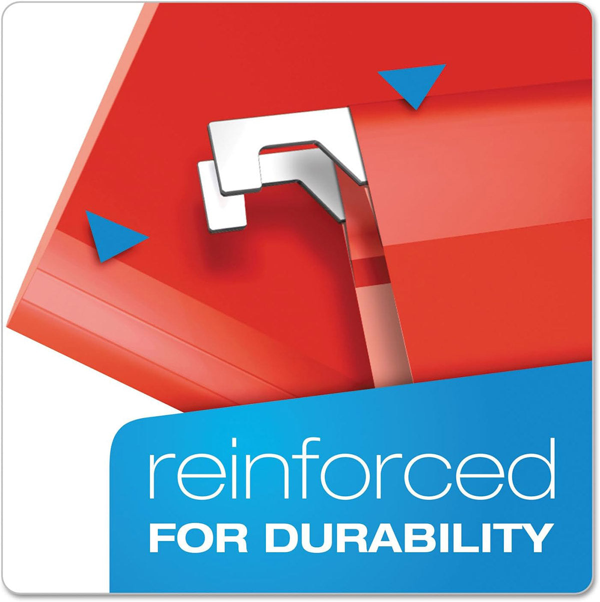 25 Pcs Foolscap Hanging File Folders with Tabs