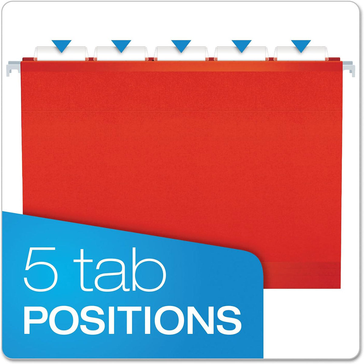 25 Pcs Foolscap Hanging File Folders with Tabs