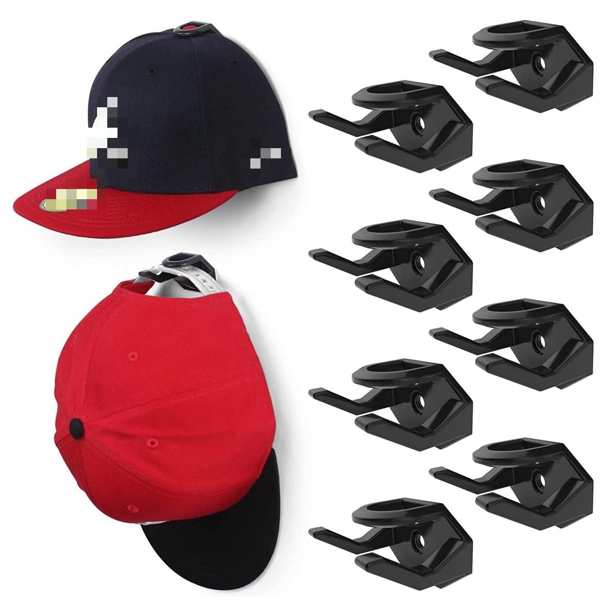 10 Pcs Self-Adhesive Hat Hooks for Wall and Door