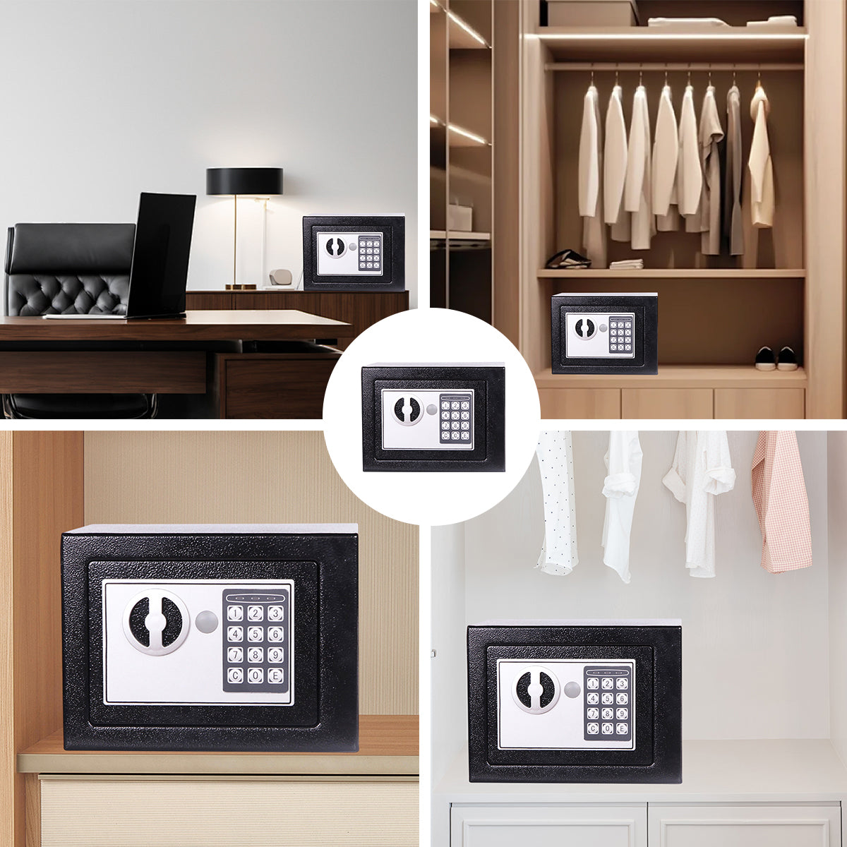 Compact Home Safe with Digital Password Lock