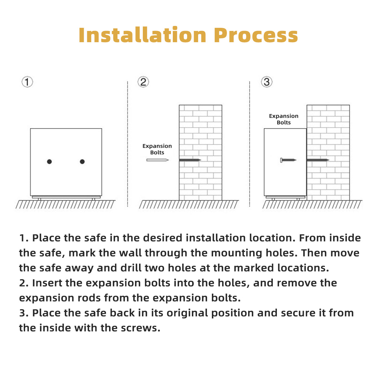 Compact Home Safe with Digital Password Lock