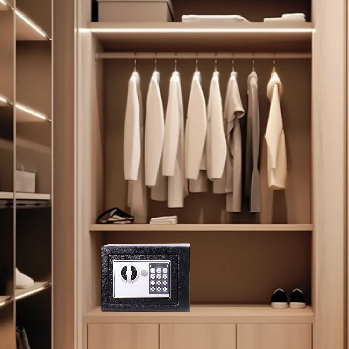 Compact Home Safe with Digital Password Lock