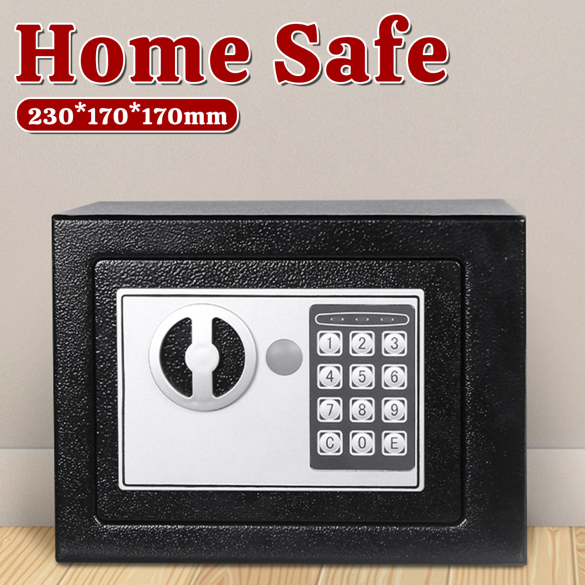 Compact Home Safe with Digital Password Lock