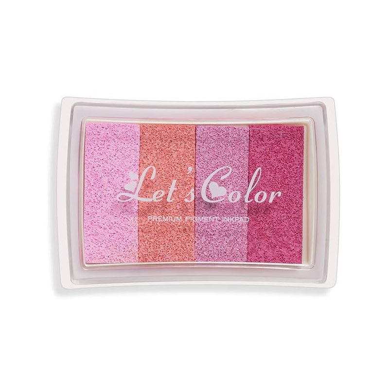 4 Colours DIY Fingerprint Stamp Set with Washable Ink Pad