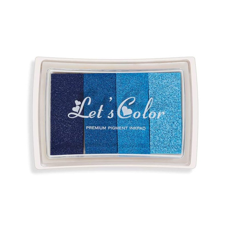 4 Colours DIY Fingerprint Stamp Set with Washable Ink Pad