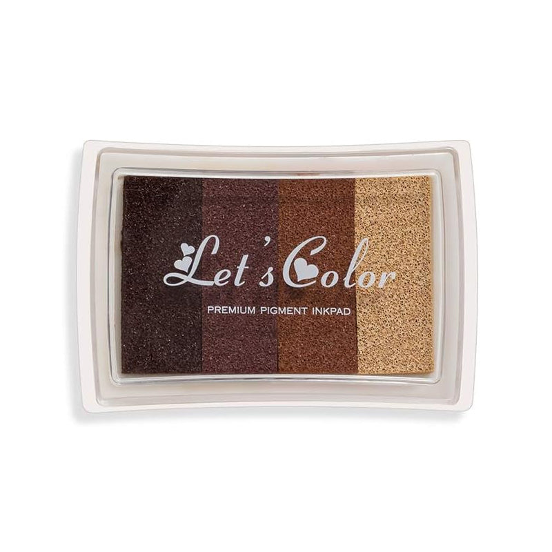 4 Colours DIY Fingerprint Stamp Set with Washable Ink Pad