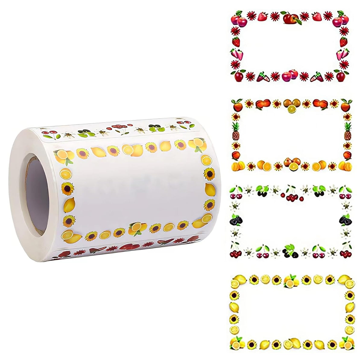 500 Sheets Decorative Self Adhesive Labels for Jars Notebooks Storage