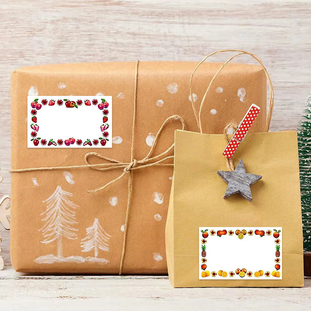 500 Sheets Decorative Self Adhesive Labels for Jars Notebooks Storage