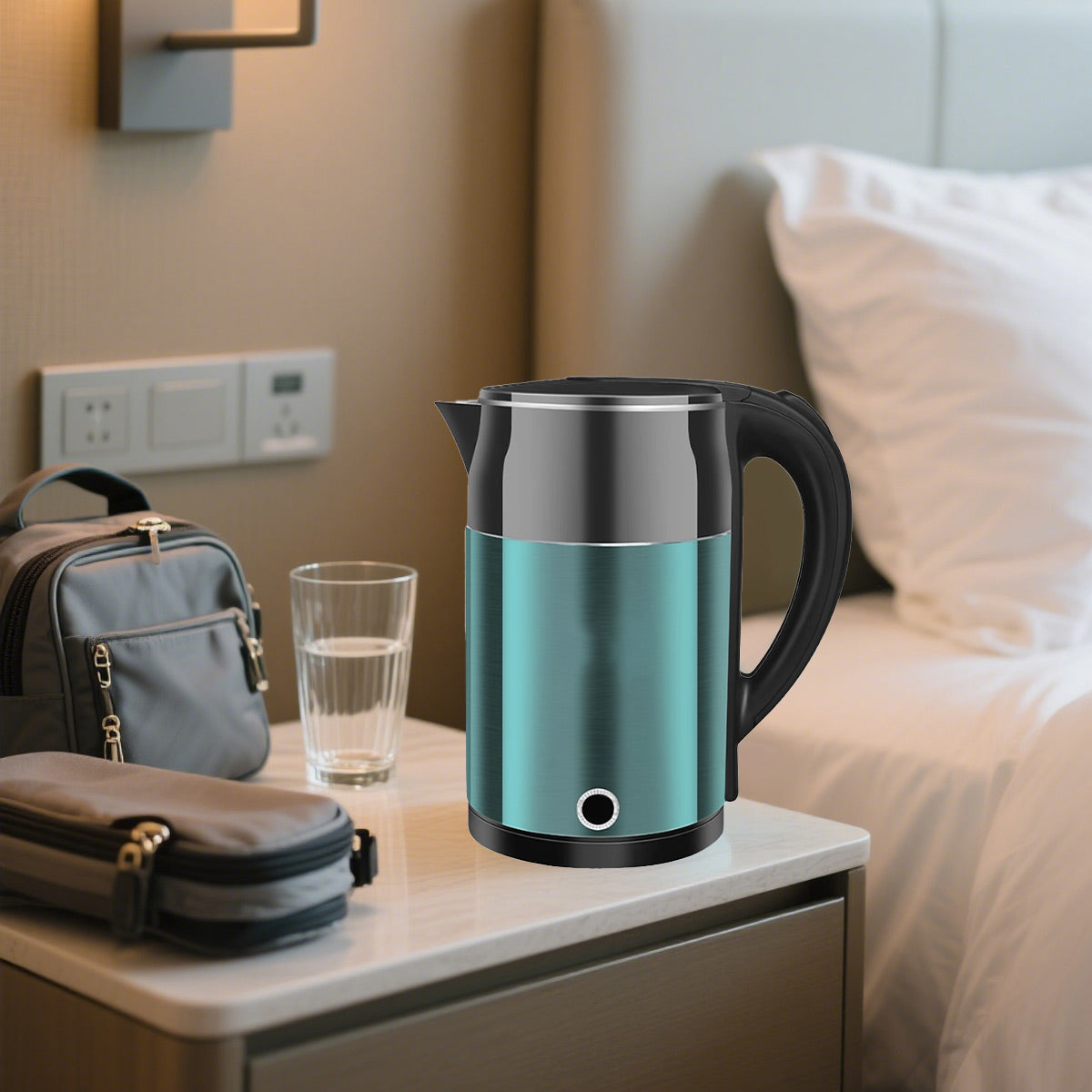 2L Steel Electric Kettle Anti-Scald Double Layer