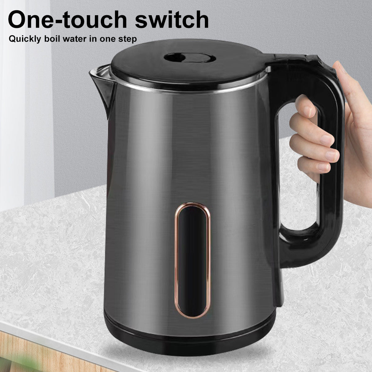 Electric Boiling Kettle 1.8L Stainless Steel Auto Shut-Off