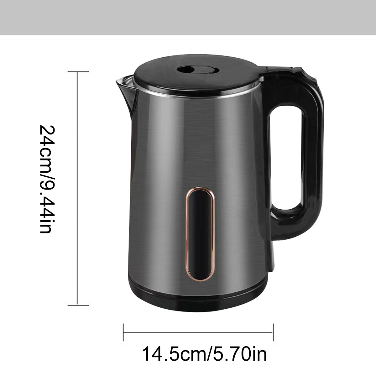 Electric Boiling Kettle 1.8L Stainless Steel Auto Shut-Off