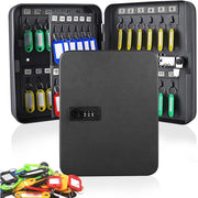 Wall-Mounted Key Box 3-Digit Password Lock 48 Keys
