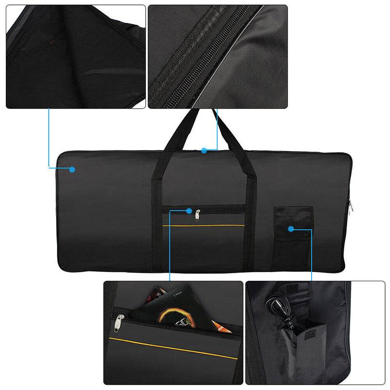 61-Key Keyboard Padded Gig Bag Oxford Cloth