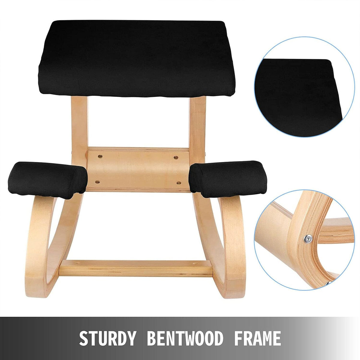 Ergonomic Kneeling Chair Rocking Stool with Cushions