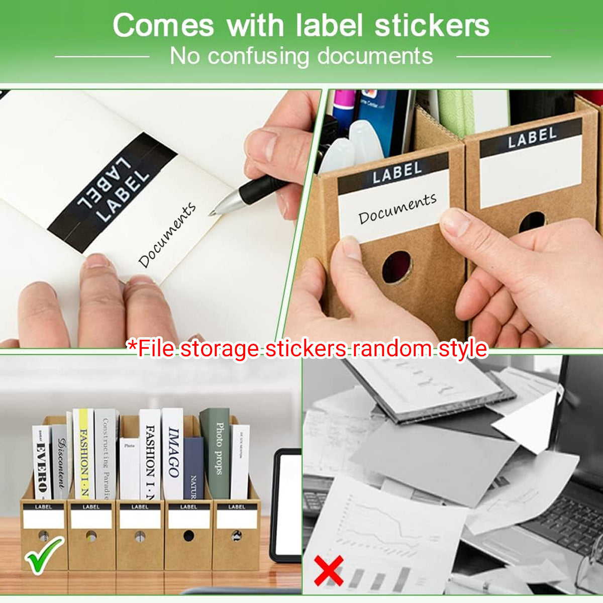 Kraft Paper Desktop Book and File Storage Box Water-Resistant