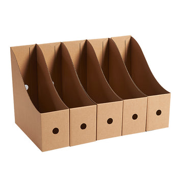 Kraft Paper Desktop Book and File Storage Box Water-Resistant