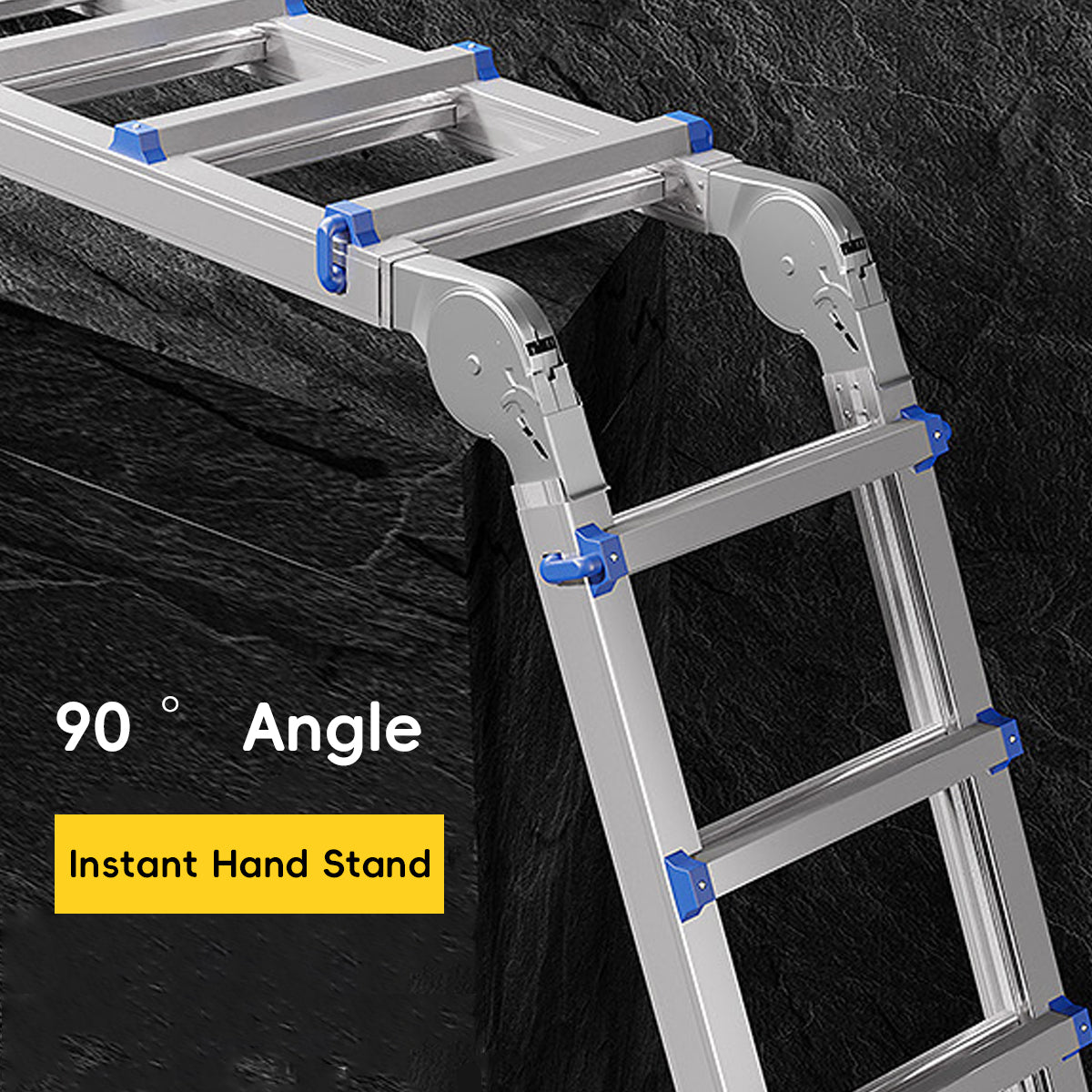3 Step Folding Ladder Aluminum Alloy for Home and Garage Use