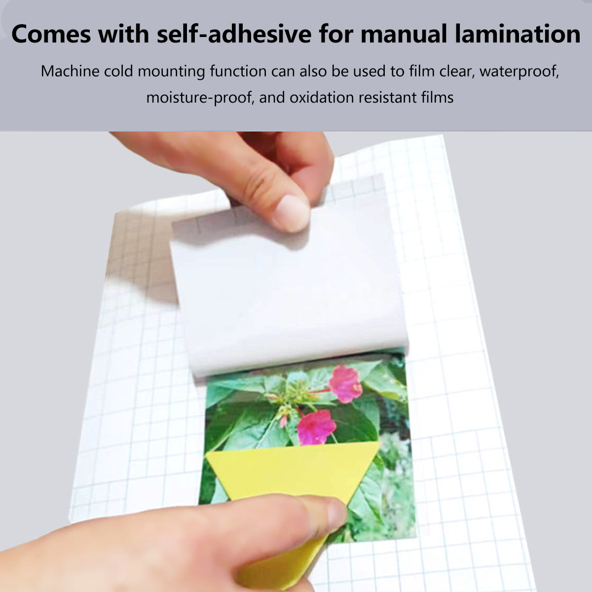 50 Pcs Self Adhesive Transparent Cold Laminating Films PVC