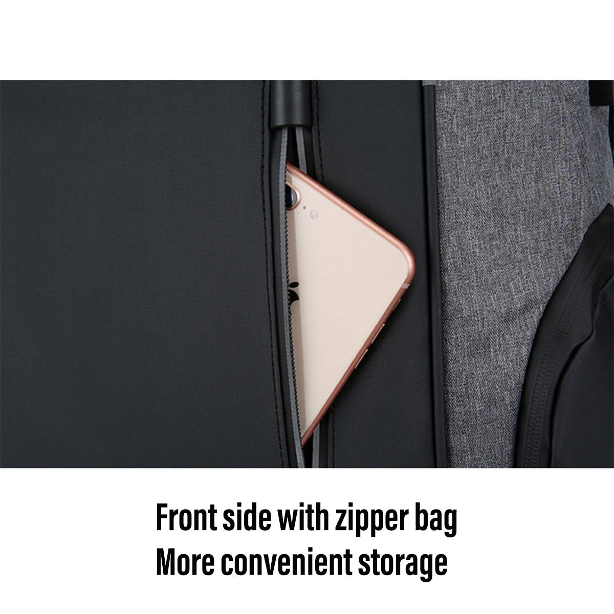 Men’s Business Laptop Backpack with Multi-Functional Storage Design