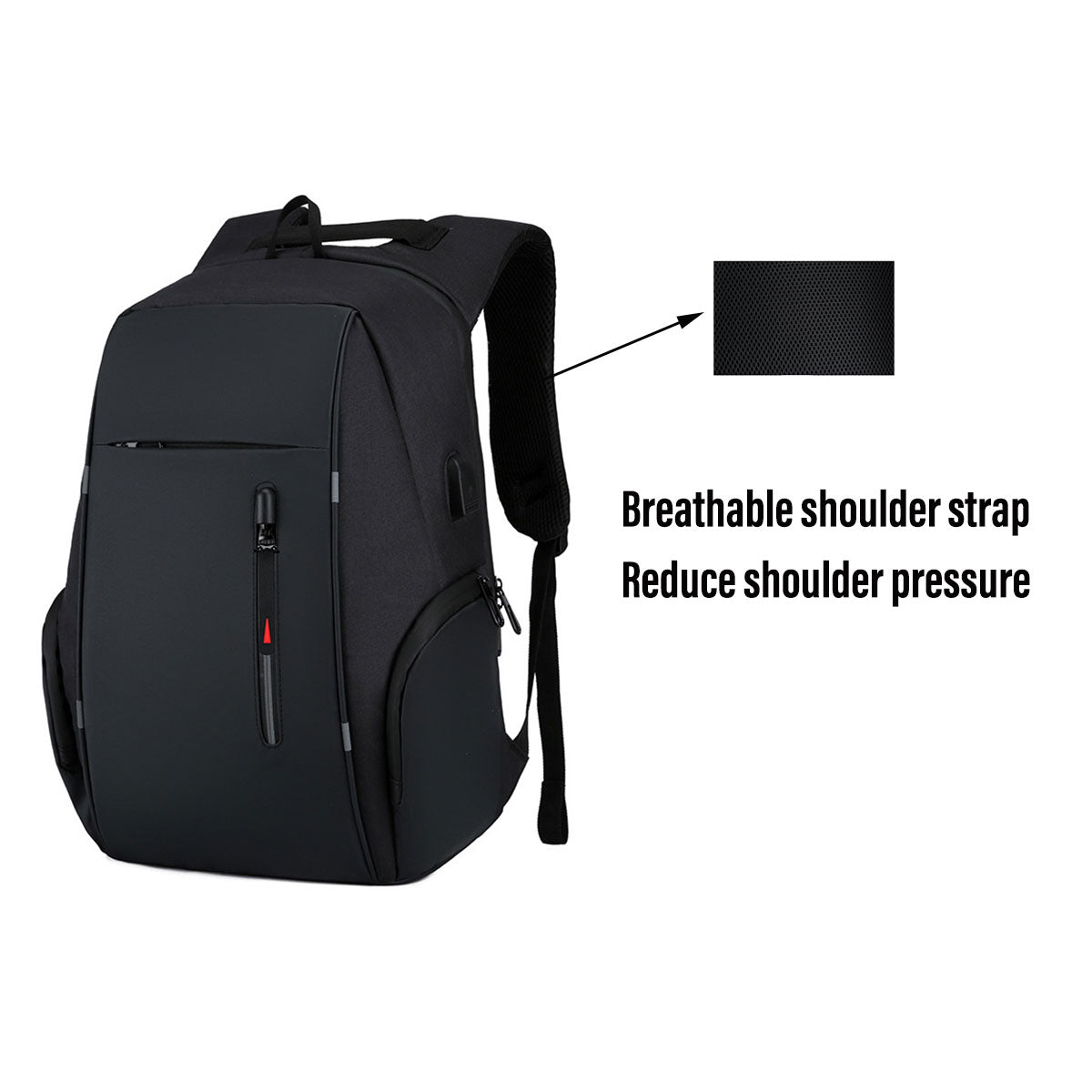 Men’s Business Laptop Backpack with Multi-Functional Storage Design