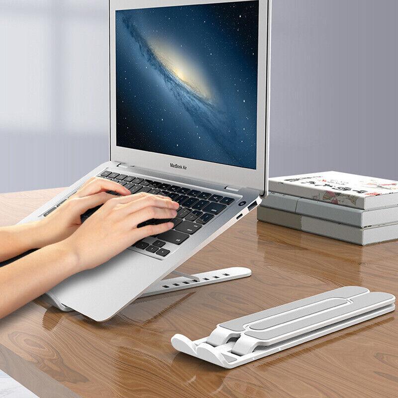 Folding Laptop and Tablet Stand Adjustable Portable ABS Riser